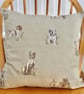 Feature Cushion with Pad: Dog design 17" (43cm), Handmade Throw Pillow - Image 5