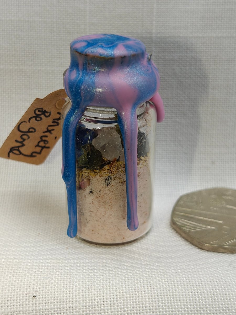 Mini spell Jar: Anxiety be gone