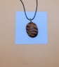 Handmade Oval Polymer Clay Pendant Necklace, Colourful Artisan Boho Jewellery - Image 2