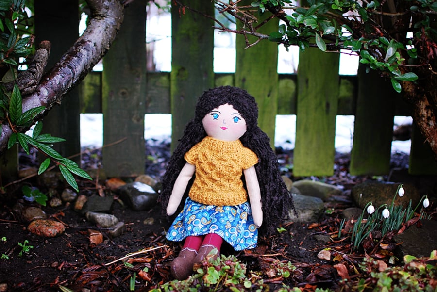 Handmade heirloom doll, Cloth doll, Rag doll, Nursery Décor, Birthday gift, Gift