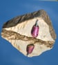 Purple and Gold Dichroic Glass Pendant - 1255 - Image 3
