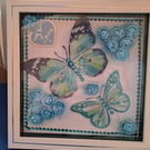 Butterfly decorated frame