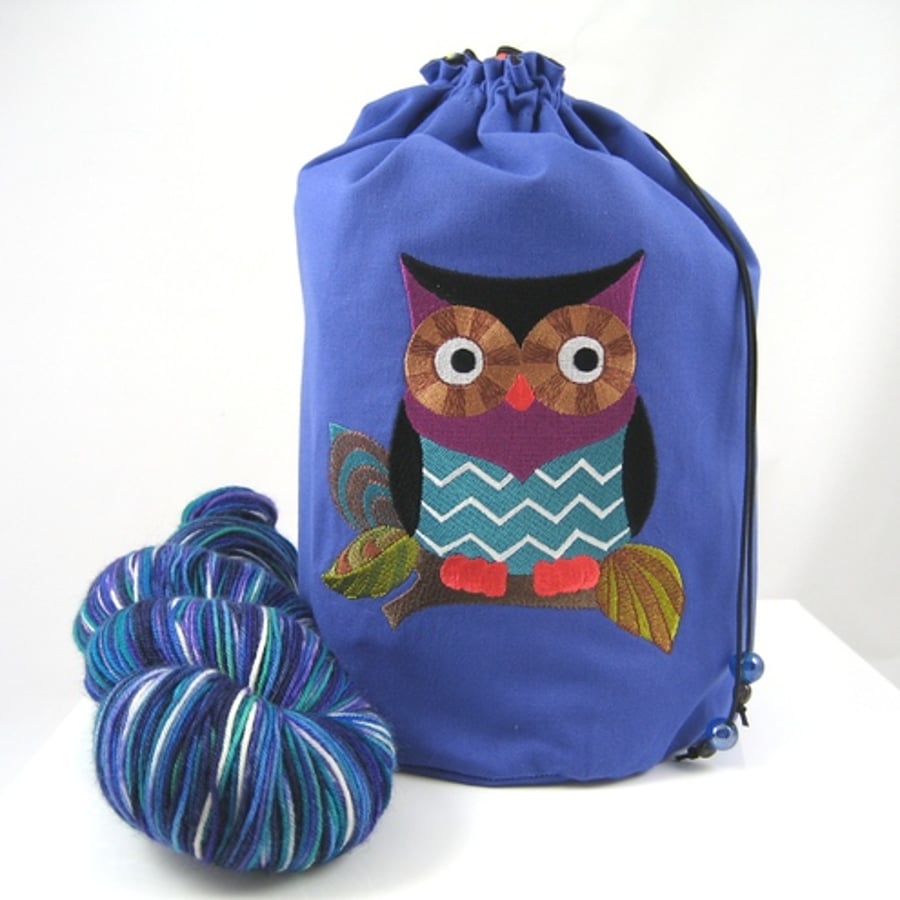 RESERVED Night Owl Project Bag