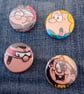 Vintage Comic Badge – Faces - Image 1