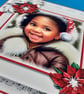 Ethnic Children's Christmas Card, 3d, Daughter, Granddaughter, Neice  - Image 2