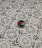 Palestine Flag Pin - Small Resin Topped Pin Badge - Palestinian Flag Badge