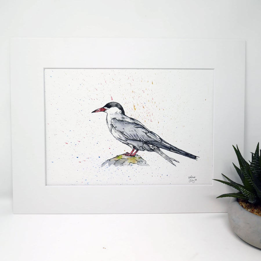 Seconds Sunday, End of Line, Arctic Tern, Bird Art, Original Painting