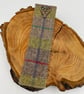 Scottish tweed bookmark with wooden stag button - Image 1