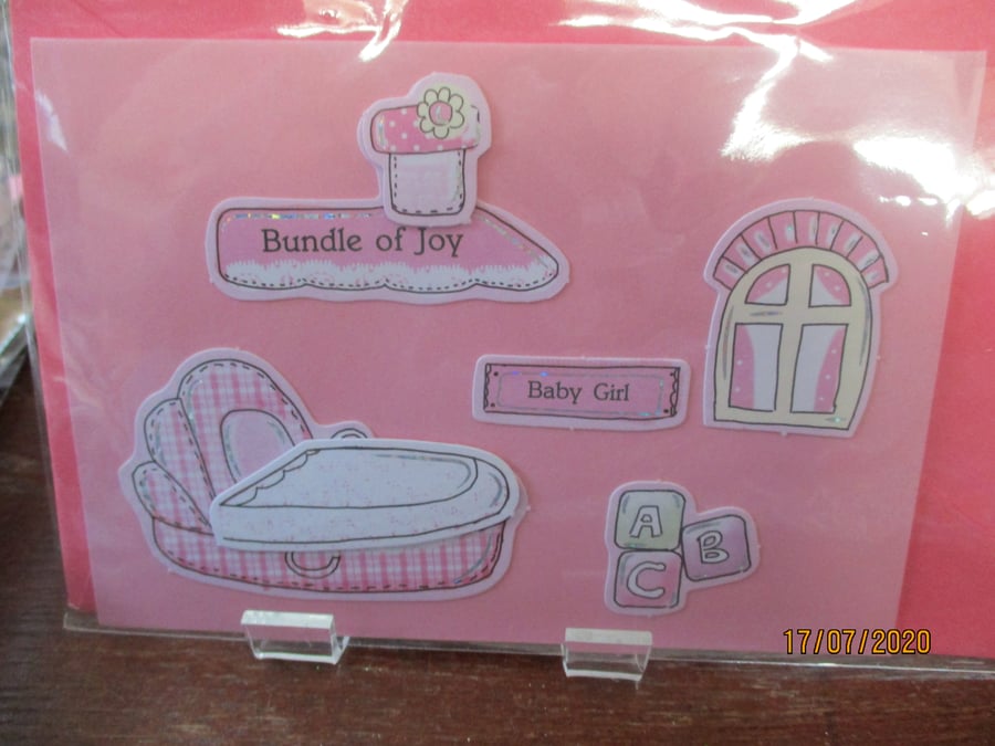Bundle of Joy Baby Girl Card