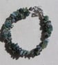 Green Moss Agate Crystal Gemstone Beaded Bracelet "Spring Dew" - Image 3