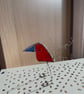 Handmade stained glass free standing bird - Image 4