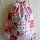 Shoe storage bag - vintage fabric, can be personalised