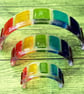 Handmade Glass Skinny Steps Rainbow Bridge - Pet Loss Optional Paw Prints & Card - Image 4