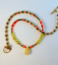 Agate, Aventurine & Unakite Necklace With Swarovski Crystals - Handmade In Devon - Image 4
