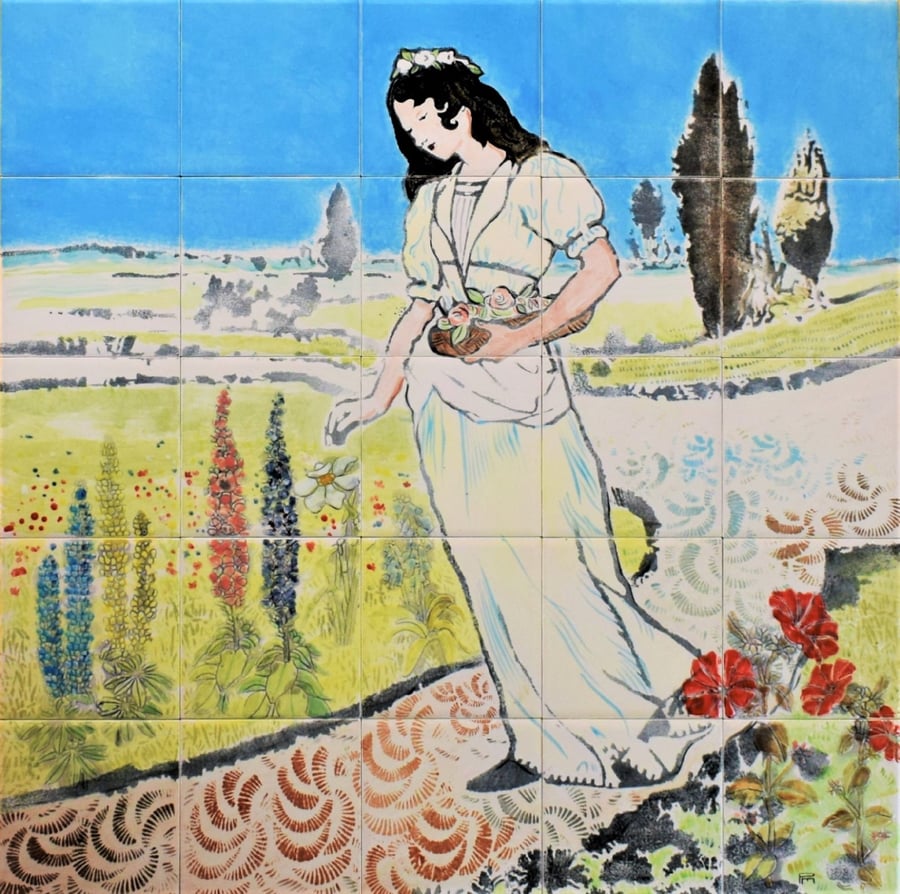 Handmade Backsplash, Suitable for Kitchen or Bathroom