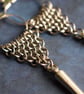 Chainmaille and Spike Hoop Earrings, Punk or Grunge Style Jewellery - Image 5