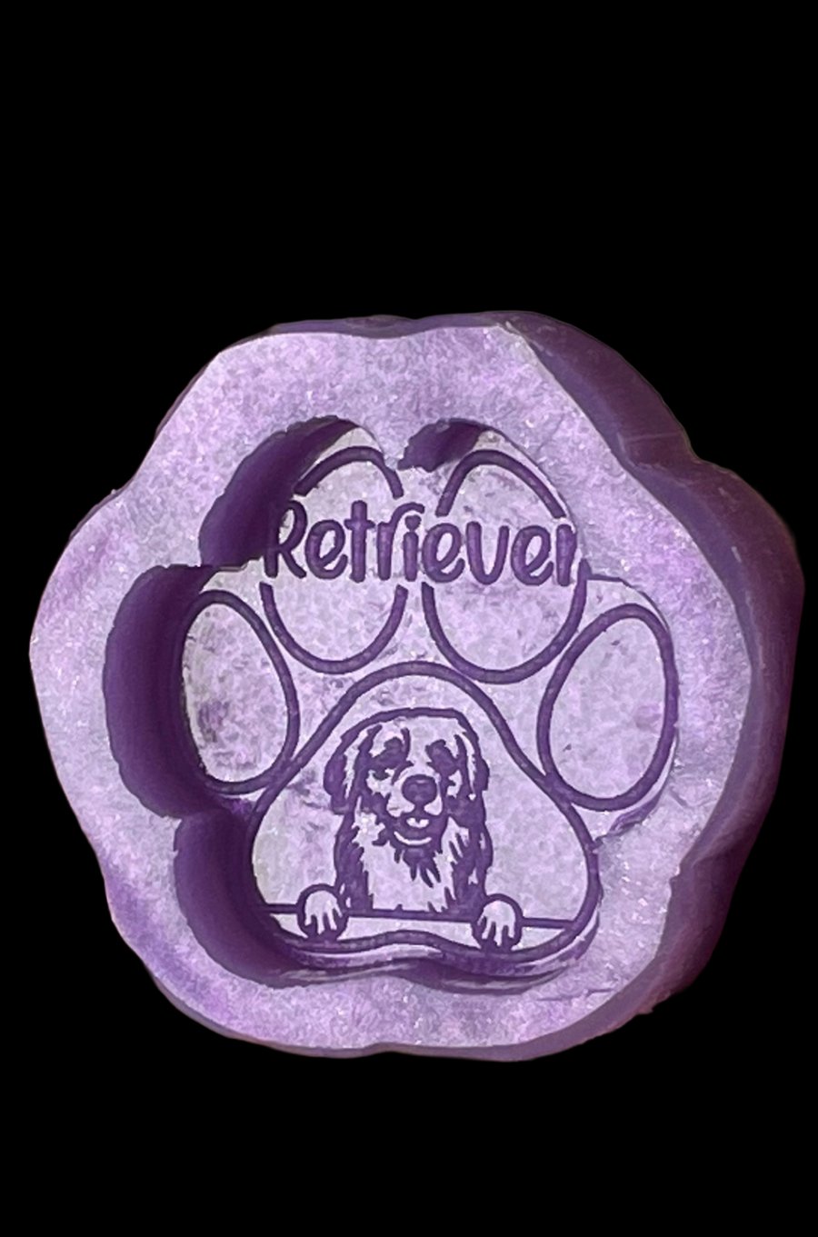 Retriever paw silicone mould 
