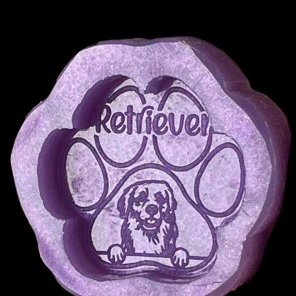 Retriever paw silicone mould 