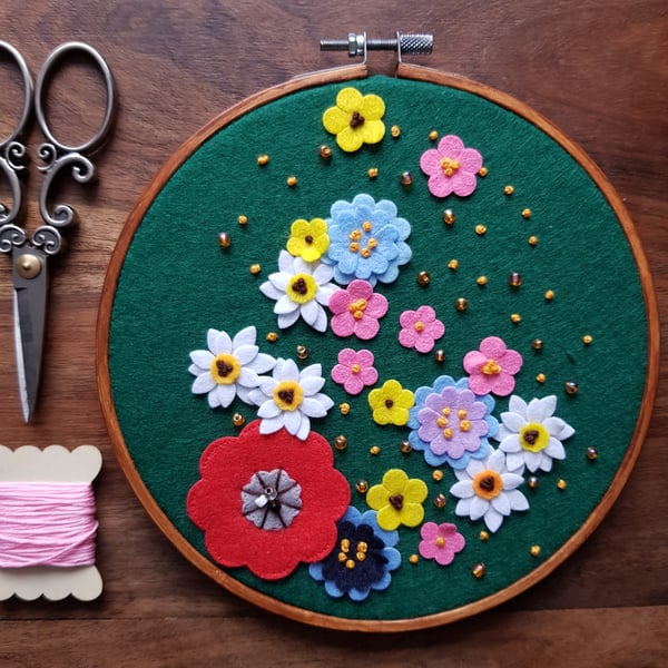 Wild flowers - wall decoration 