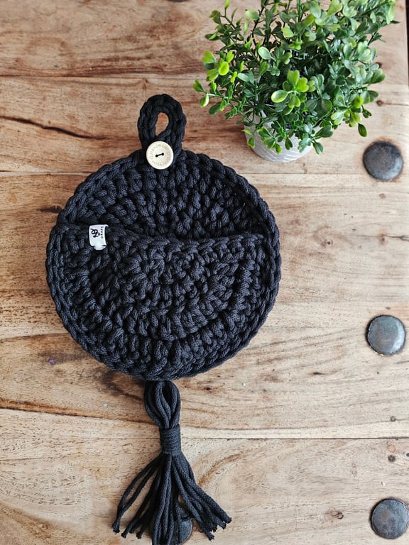  Crochet Hanging Basket: Recycled Cotton Home Decor