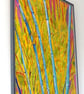 Framed Bamboo Oil Painting Colourful Maximalist Art - Image 7