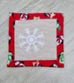 Coasters -Set of Four Quilted Christmas Coasters. - Image 6