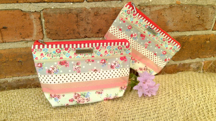 Vintage Floral Zip Pouch