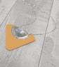 Recycled Aluminium Drink Can Base Metal, Peach Triangular Acrylic Shape Necklace - Image 5