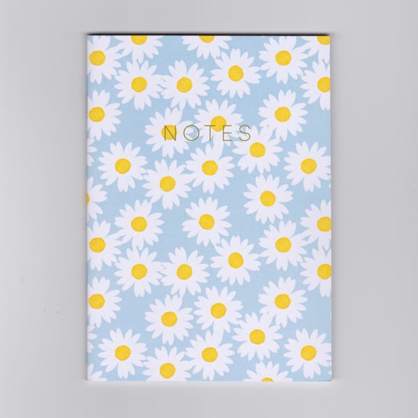 A6 Mini Notebook - Daisy - a Spring Floral Pattern