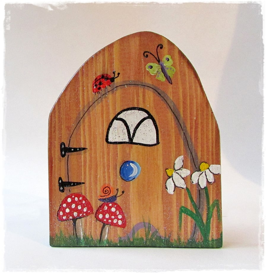 Fairy Door, Hand painted on Wood, whimsical & fantasy