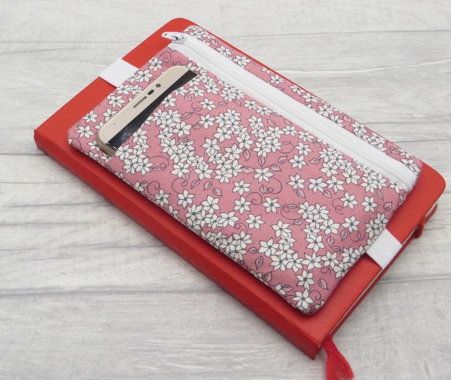 Bullet Journal Planner Pouch with zipped pocket