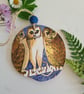 Owl wood slice hanging decoration Emma Bridgewater home decor