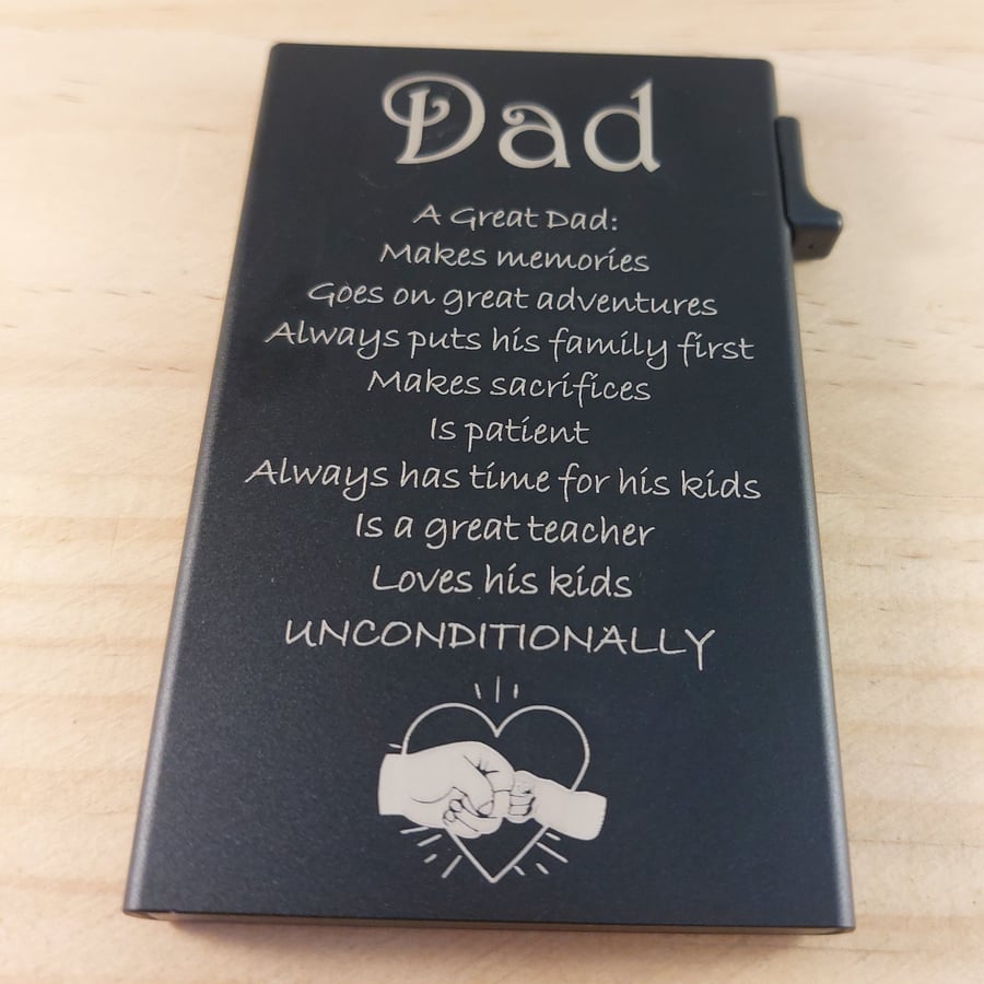 Personalised Engraved Credit Card Wallet