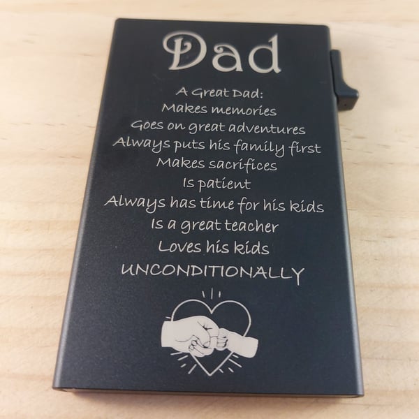 Personalised Engraved Credit Card Wallet