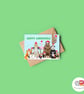 Animal Christmas Card, A6 Christmas Card, Cute Animal Christmas Card