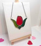 Boxed Valentine Rose sun catcher