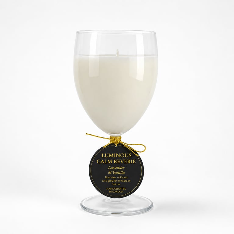Lavender Vanilla Soy Candle - Relaxing Scented Candle - Handmade UK