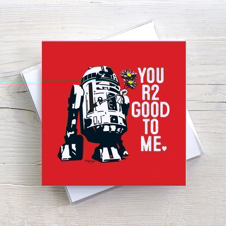 Star Wars Valentine's Funny Geeky Blank Greetings card