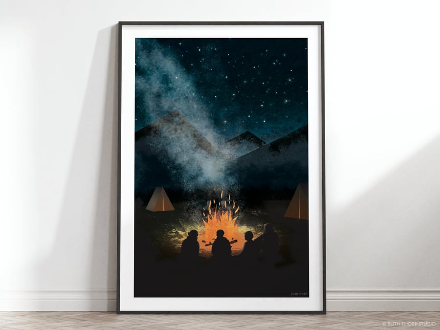 The Gathering Illustrated Art Print