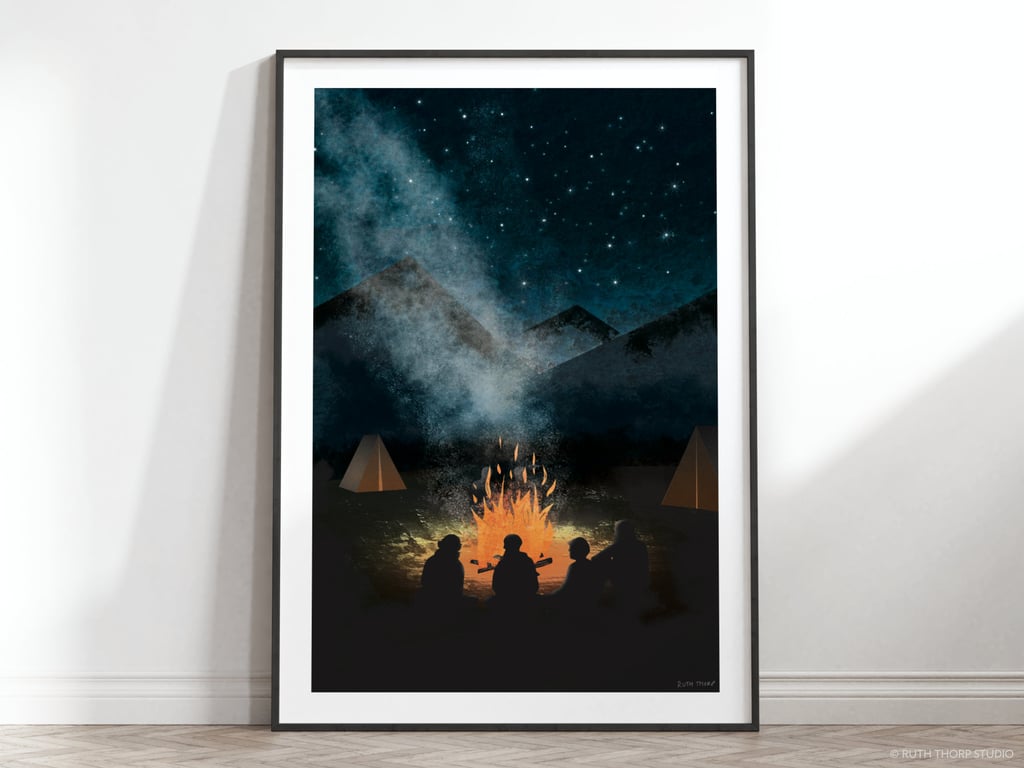 The Gathering Illustrated Art Print