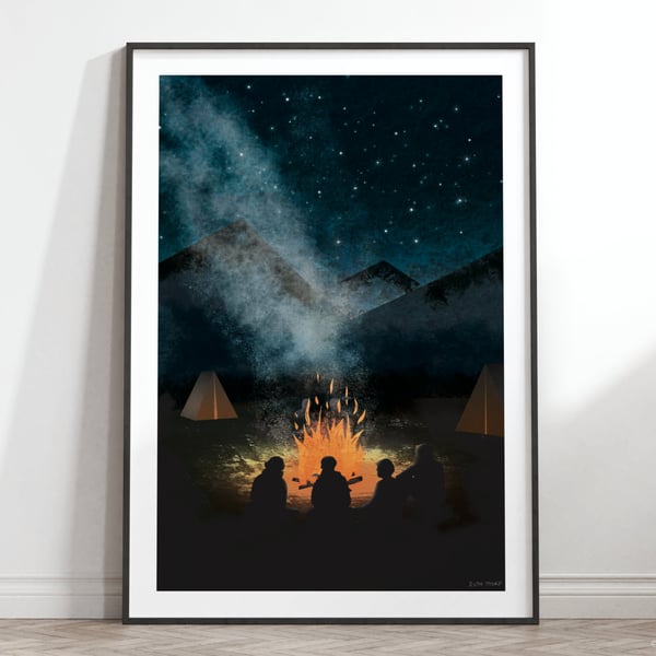 The Gathering Illustrated Art Print