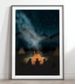 The Gathering Illustrated Art Print - Image 1