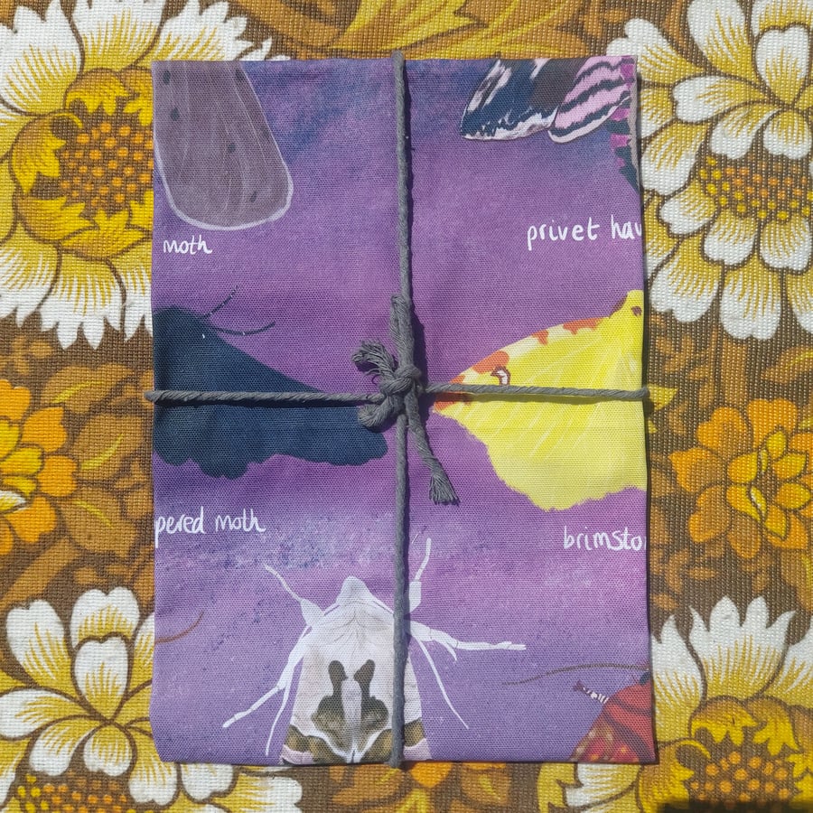 British Moths Tea Towel 