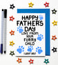 Fathers Day Card From The Dog, Father's Day From Your Furry Child For A Dog Dad