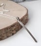 Sterling silver textured bar necklace , Hallmarked - Image 3