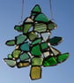 Seaglass Christmas tree suncatcher  - Image 1