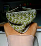 Crocheted cactus cowl - green and grey (reversible) - Image 4