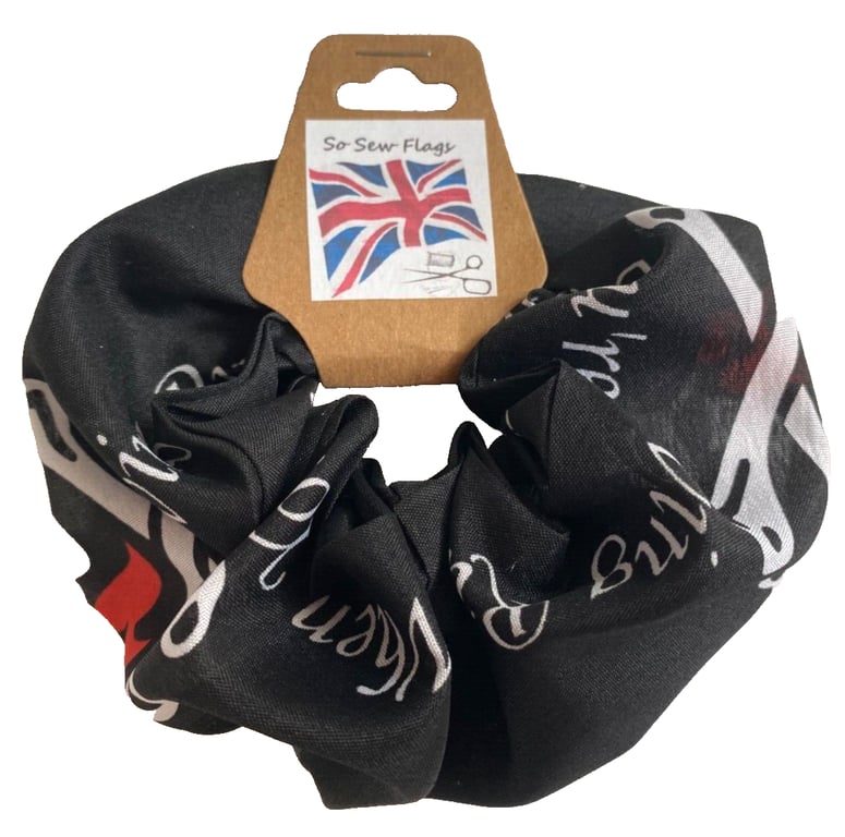Time Flies When Having Rum Pirate Flag Hair Scrunchie Scrunchies Accessory Band