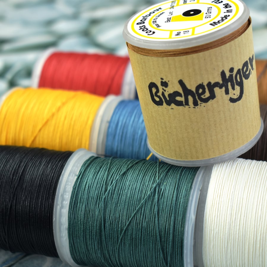 Barbour's Irish Linen Thread, 50g Spool, idea for bookbinding, leather sewing