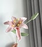Crochet Lily With Bud Summ Everlasting Floral Home Decor , Gift, Colourful lily, - Image 3